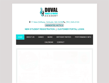 Tablet Screenshot of duvaldanceandmusic.com